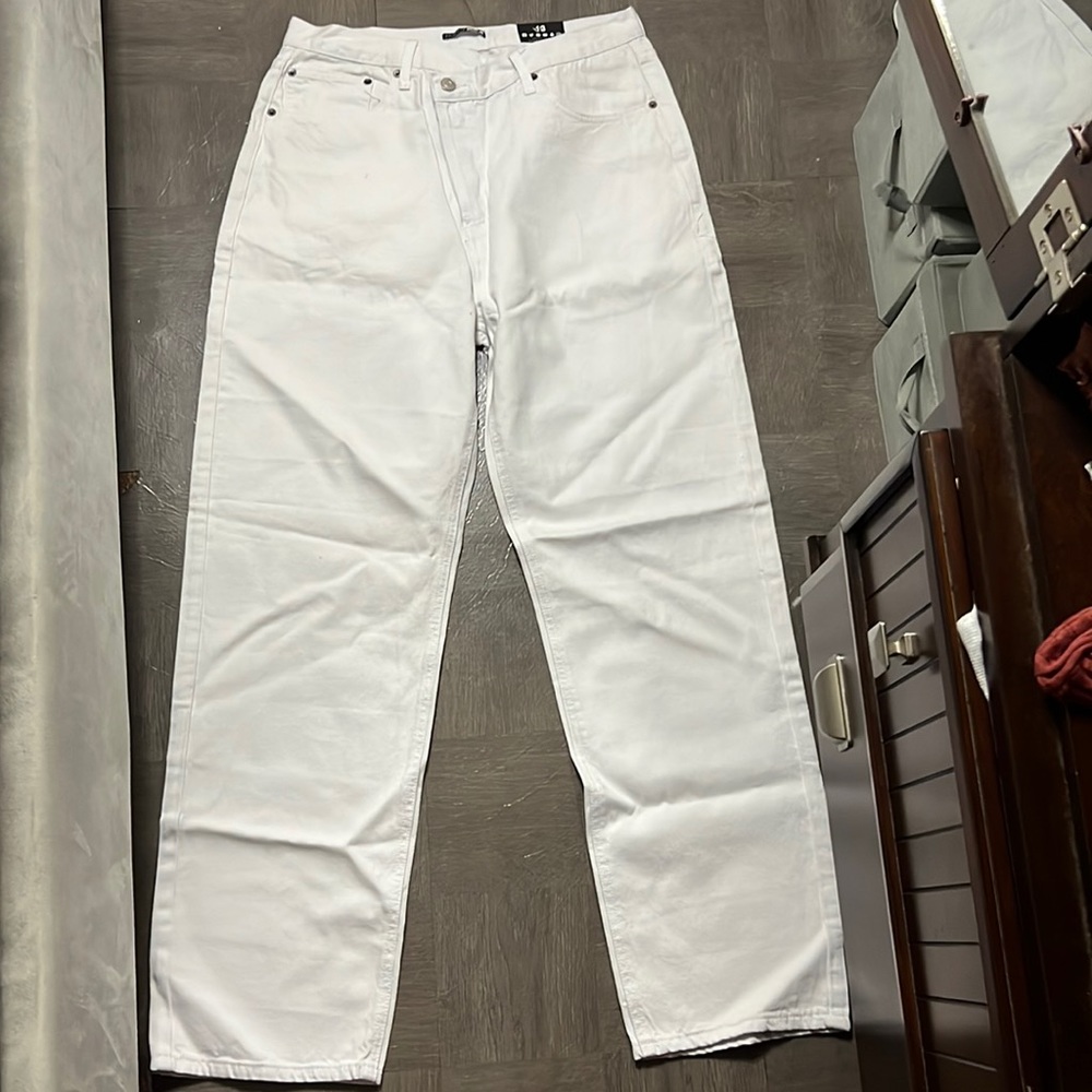 Crossover Straight Leg Jeans